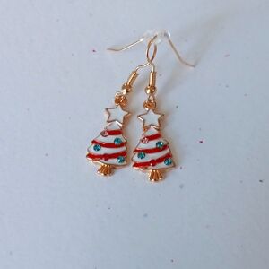 Cute Christmas Tree Earrings